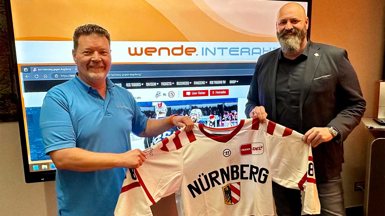 wende.interaktiv ist neuer Teampartner Nürnberg Ice Tigers